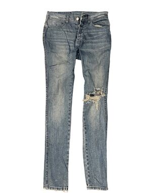 Ksubi Distressed Light Blue Men's Slim Jeans